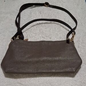 Valentina Dark Brown Leather Shoulder Bag